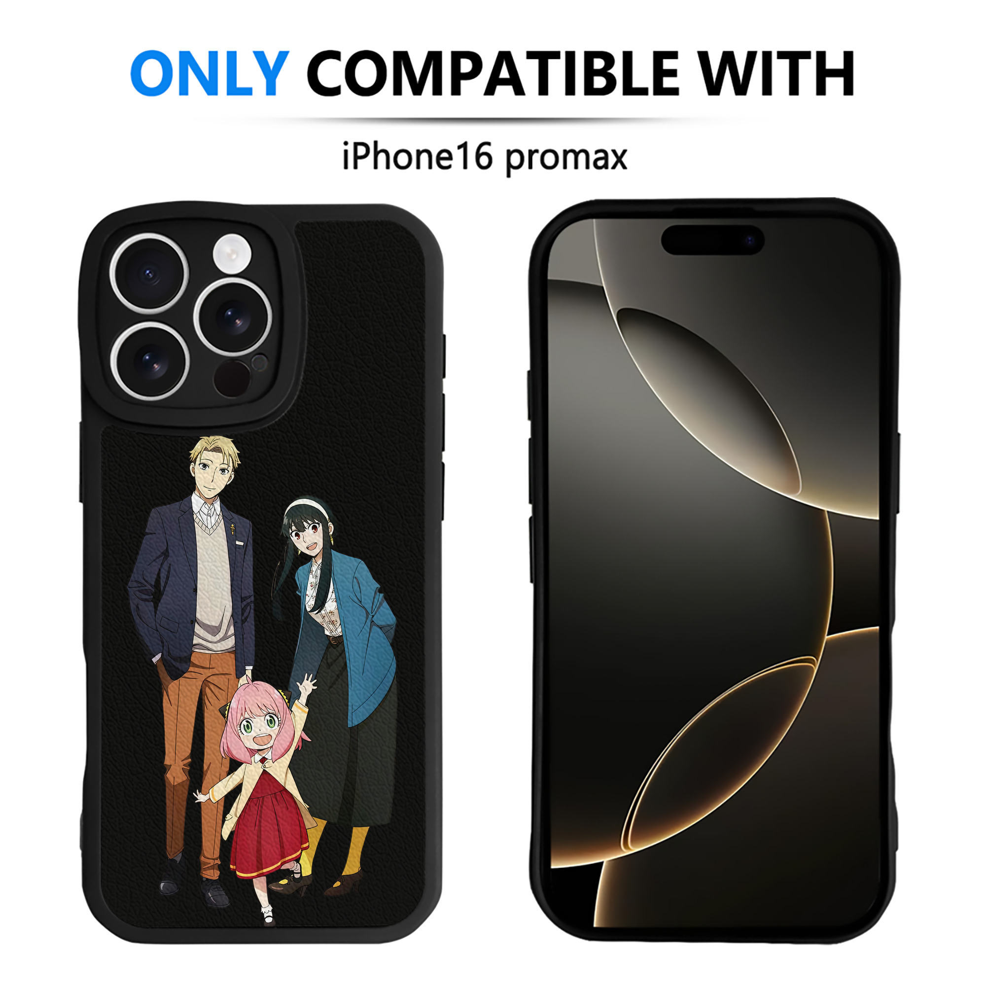 （画像用） SPY×FAMILY间谍家家酒 【iPhone 16シリーズ対応】シリコンスマホケース（レザー調） 材質：シリコン